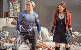 Aaron Taylor-Johnson and Elizabeth Olsen in The Avengers: Age of Ultron