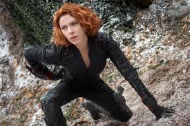 Scarlett Johansson as Black Widow in The Avengers: Age of Ultron