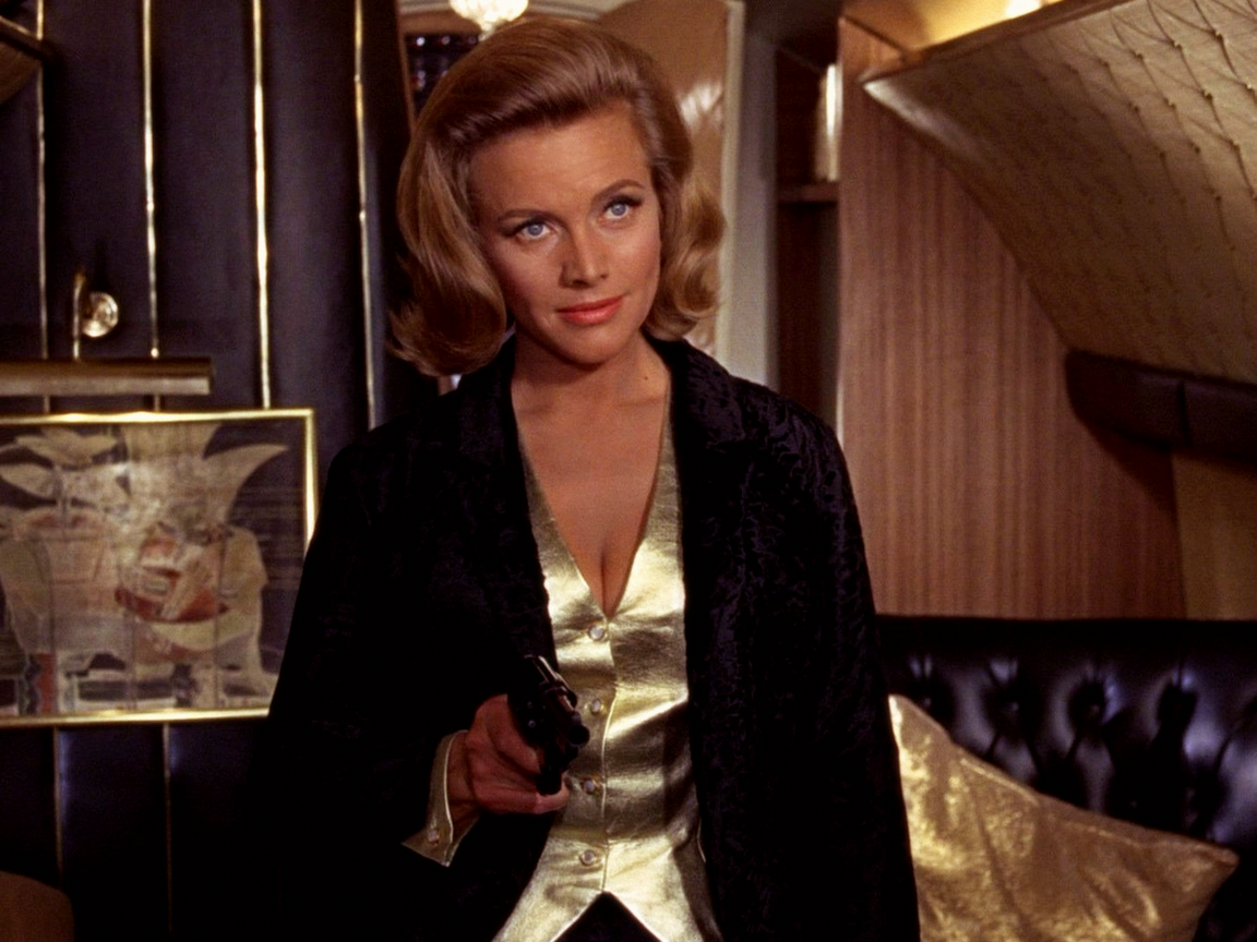 Honor Blackman as Pussy Galore in Goldfinger