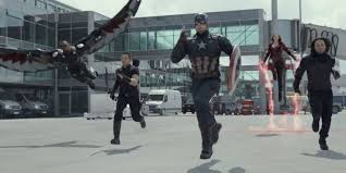 Action sequence from Captain America: Civil War