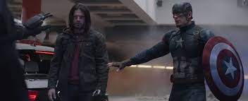 Sebastian Stan and Chris Evans star in Captain America: Civil War