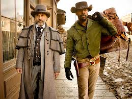 Christoph Waltz and Jamie Foxx in Django Unchained