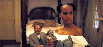 Christoph Waltz and Kerry Washington in Django Unchained