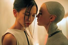 Sonoya Mizuno and Alicia Vikander in Ex Machina