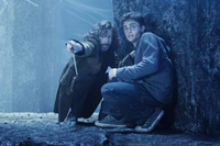 Sirius Black (Gary Oldman) and Harry Potter (Daniel Radcliffe)