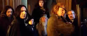 Photo of several Hogwarts teachers and guests.