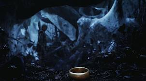 Martin Freeman as Bilbo Baggins finds the One Ring of Power in The Hobbit: An Unexpected Journey