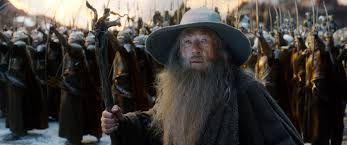 Ian McKellan as Gandalf the Gray in The Hobbit: The Battle of the Five Armies
