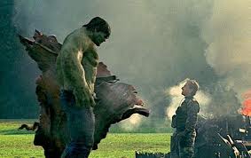 Emil Blonsky (Tim Roth) confronts the Hulk in The Incredible Hulk