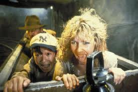 Harrison Ford, Jonathan Ke Quan, and Kate Capshaw in Indiana Jones and the Temple of Doom