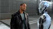 Will Smith as Del Spooner and  Alan Tudyk as Sonny in I, Robot