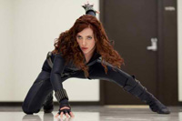 Scarlett Johansson as Black Widow in Iron Man 2