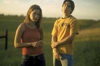 Gina Philips and Justin Long in Jeepers Creepers