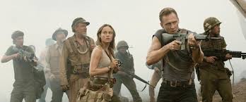 Brie Larson and Tom Hiddleston in Kong: Skull Island