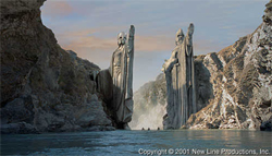 Photo of the Argonath