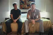 Photo of Greg Kinnear as Danny Wright and Pierce Brosnan as Julian Noble in The Matadore