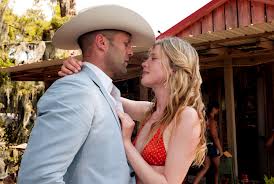 Jason Statham and Emma Booth in Parker