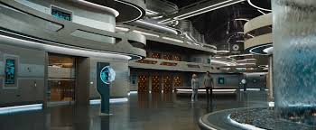 The Promenade on the interstellar space ship in Passengers