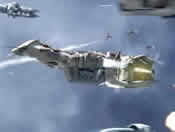 Photo of the Firefly-class starship Serenity