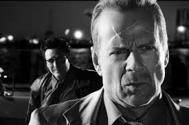 Michael Madsen and Bruce Willis in Sin City
