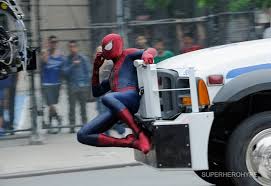 Andrew Garfield as Peter Parker/Spider-Man in The Amazing Spider-Man 2