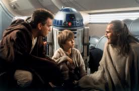 Ewan MacGregor, Jake Lloyd and Liam Neeson in Star Wars: The Phantom Menace