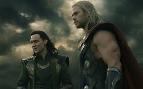 Tom Hiddleston and Chris Hemsworth in Thor: The Dark World