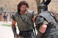 Photo of Eric Bana as Hector and Brad Pitt as Achilles