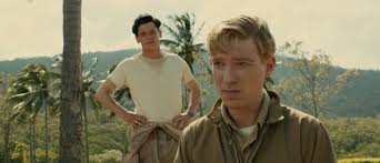 Domhnall Gleeson and Jack O'Connell in Unbroken